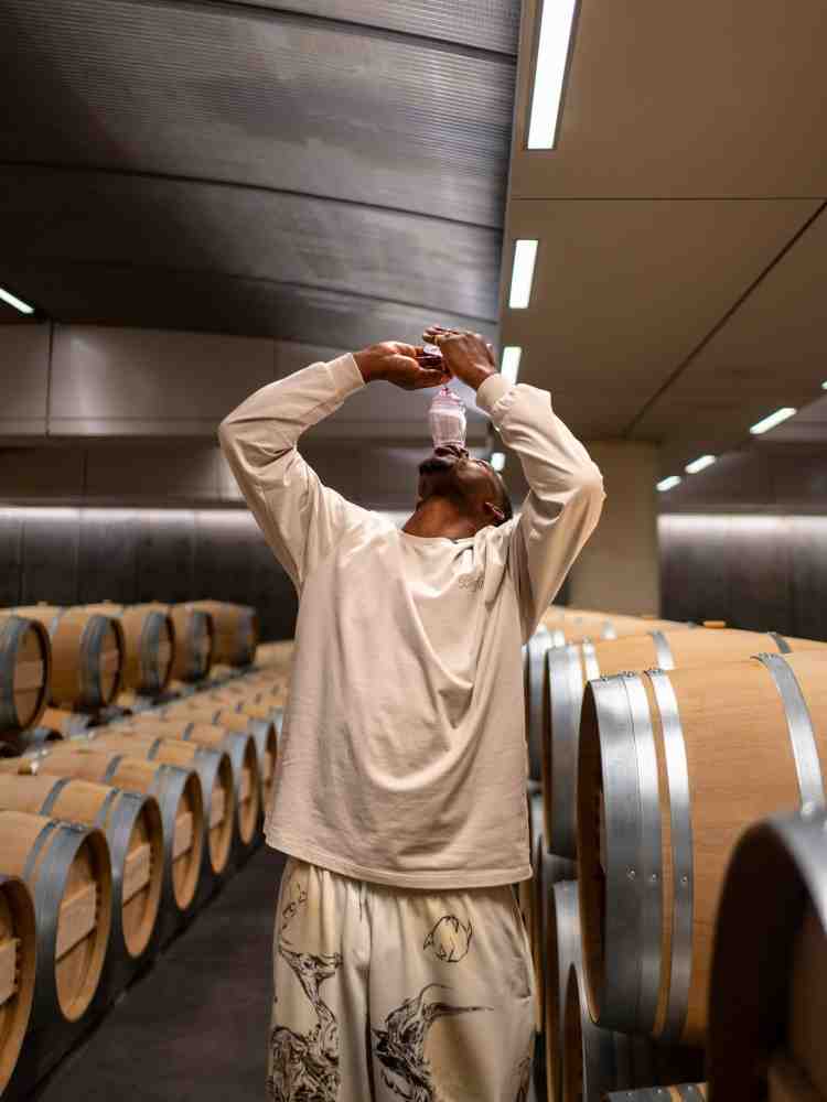 惬意~巴特勒晒法国行照片：打卡著名酒庄 亲手摘葡萄酿酒品尝