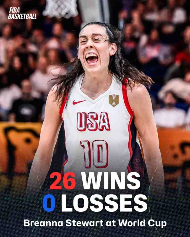 26胜0负!FIBA:斯图尔特参加女篮世界杯从未输过一场比赛