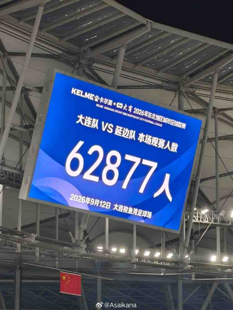 东北超半决赛现场观众62877人,刷新国内业余足球赛事上座纪录